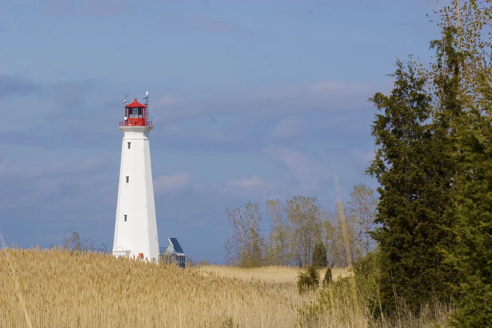 Long Point lighthouse on Lake Erie