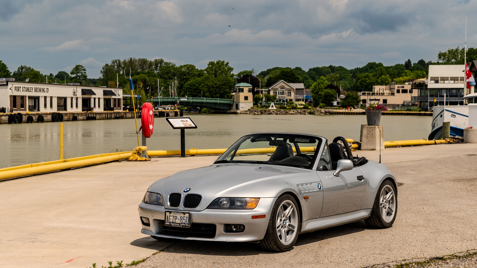 The Z3 at the Port Stanley harbour near Port Stanley Brewing Co.